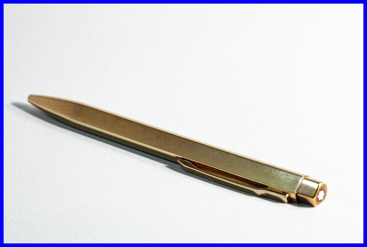 1990s vintage Montblanc LEONARDO N° 20220 Ball Point Pen in GOLD