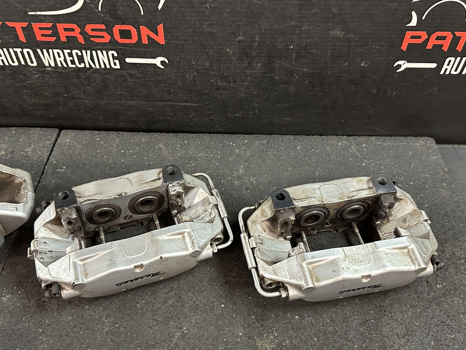 03-12 MASERATI QUATTROPORT FRONT & REAR LEFT & RIGHT BRAKE CALIPERS 74K 20833300
