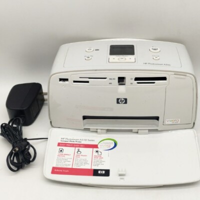 HP Q7020A-101 Photosmart A516 White Compact Inkjet Photo Printer