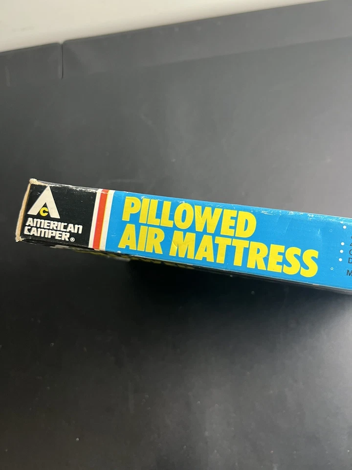 Винтажный надувной матрас American Camper из прорезиненной ткани с подушкой - Изображение 4 из 4