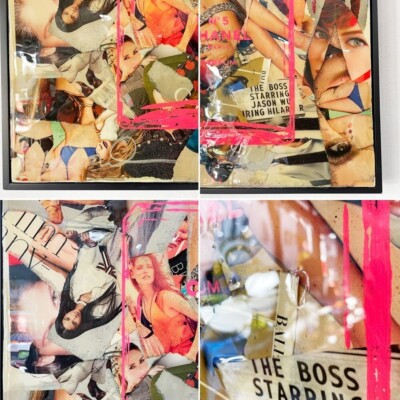 Shane Bowden CHANEL Pink N°5 Signed Unique Painting Mixed Media