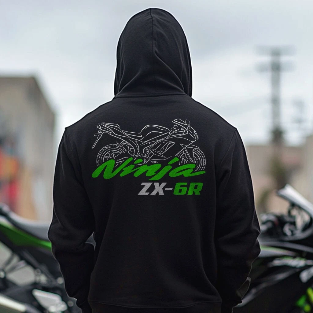 Kawaasakii Ninja ZX-6R 1995-2025 - Motorcycle Hoodie Pullover for Riders