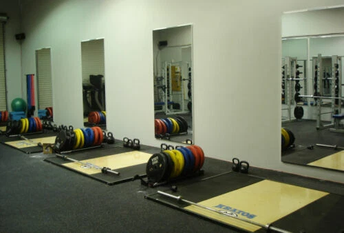 WHOLESALE POS Plastic Acrylic Mirror Sheet Home Gym Dance Studio with & without Fixing Holes