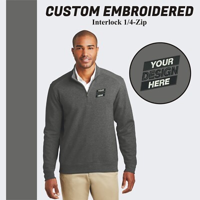 Custom Embroidered 1/4 Zip Design Your Sweatshirt Monogram