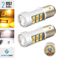 1157 Type-1 Dual Color Switchback Whiteamber 33-led Turn Signal Projector Bulbs
