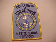  VIRGINIA D.O.C. INSTITUTIONAL SERVICES POLICE PATCH **** FREE SHIP IN USA *** 
