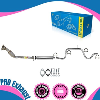 Front Catalytic+Resonator+Rear Pipe For 06-11 Chevy Impala&06-07 MonteCarlo 3.5L