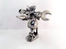Rod The Rat Mechanic Custom Hood Ornament  Solid Metal Rat Rod Hot Rod