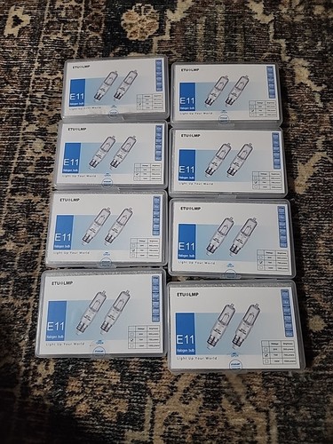 JD E11 Dimmable Halogen Bulbs 4 Pack 120V 75W 750 Lumens (x8)