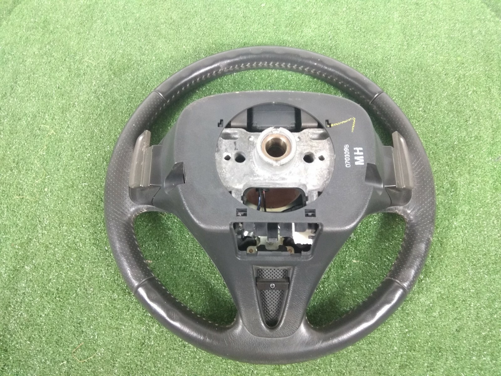 JDM Honda RSZ Black Leather Steering Wheel RN6 RN8 RD1 FD2 Steering