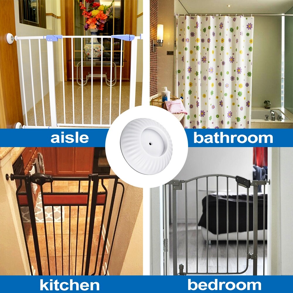 4 Wall Cups For Baby Gates Protector Guard Saver Pads Safety
