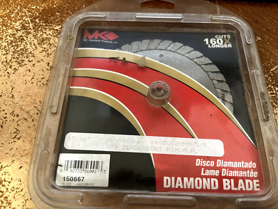 MK Diamond  DRY BLADE (4'' ) 5/8 ARBOR  Diamond Blade CONT.  RIM 150667