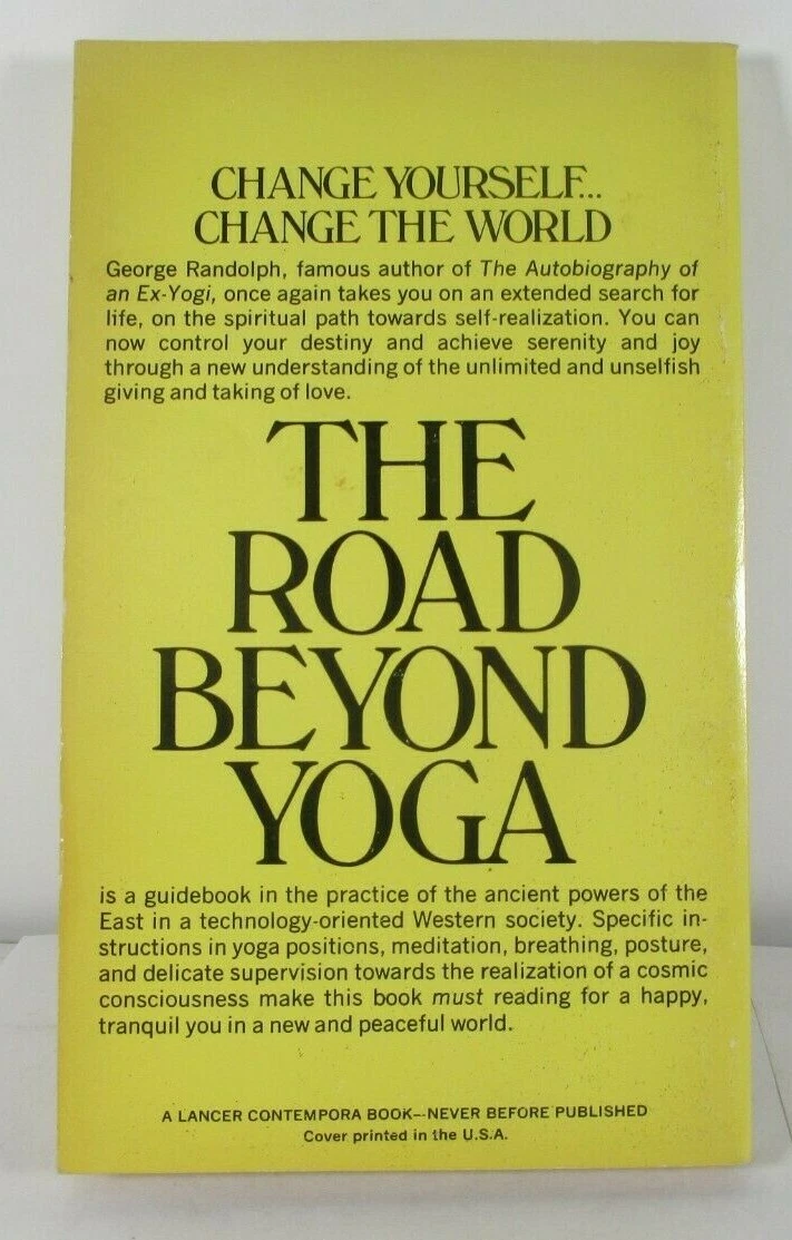  the road beyond yoga vol ii by george randolph ppk 1973 