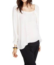 Hatch Maternity Women  s THE LAETITIA BLOUSE Ivory Size 1 S/4-6 NEW