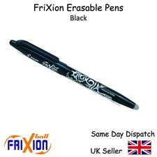 Pilot FriXion Rollerball Erasable Tip Pens - 0.7mm Pen -  BLACK BLUE RED GREEN
