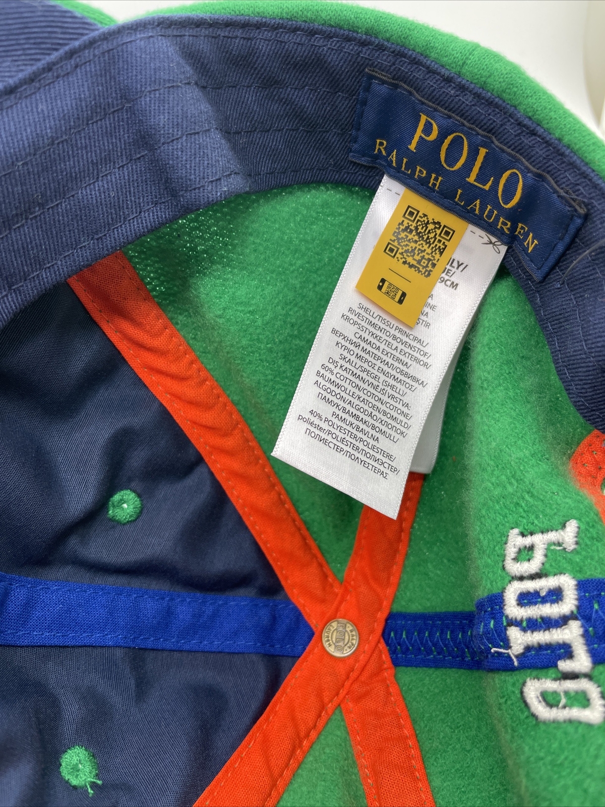 Polo Ralph Lauren 67 ATHL. DIV P-Wing Hat Cap Green Snapback NWT One Size