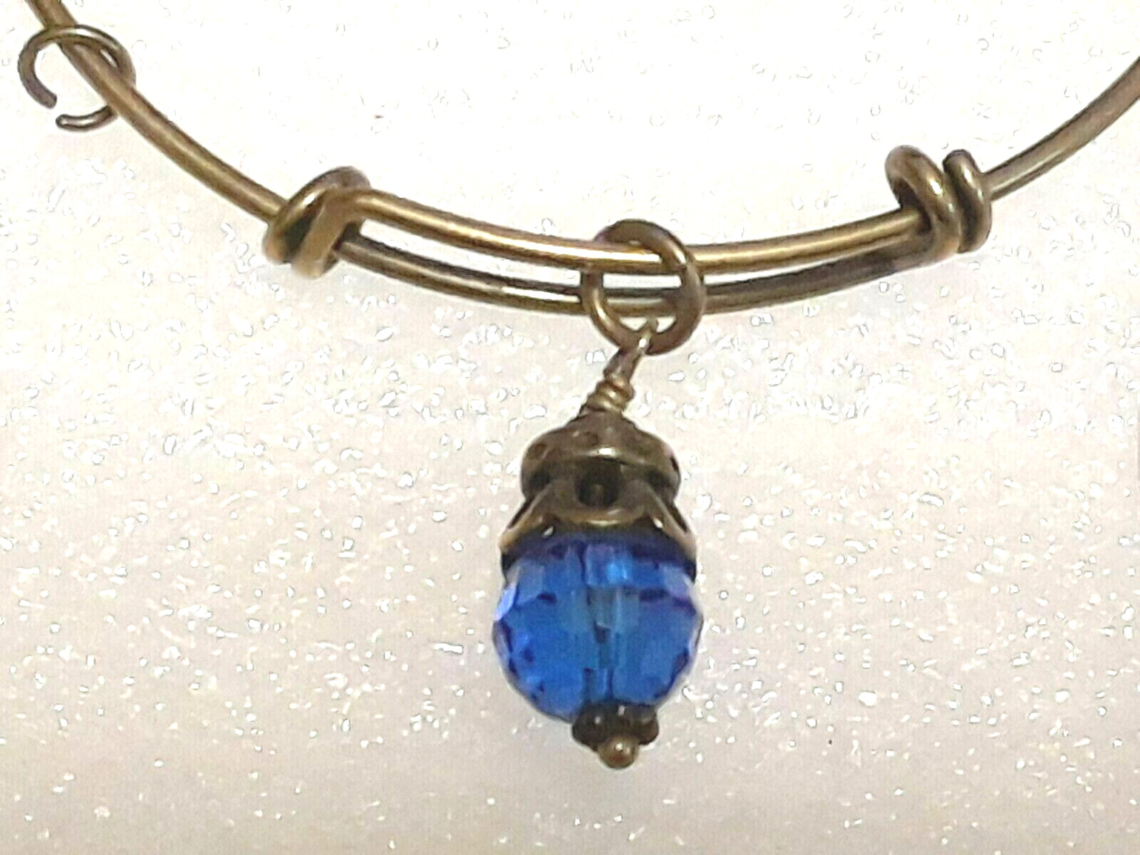 Adjustable slide bangle bracelets with charms. co… - image 2