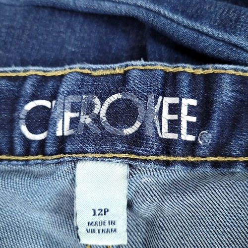 Cherokee Girls Skinny Leg Denim Pants Adjustable Waist Blue Size 12P - Picture 7 of 11