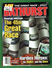 #GG.  2007  BATHURST MOUNT PANORAMA MOTOR RACING MAGAZINE - COVER WEAR