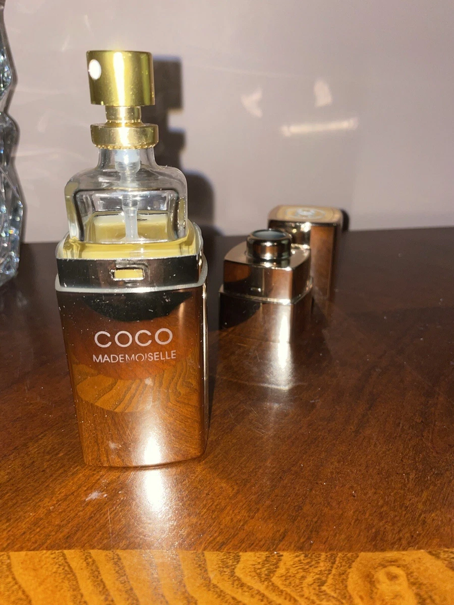 CHANEL COCO MADEMOISELLE EDT SPRAY IN GOLD REFILLABLE CASE 3.3OZ RARE