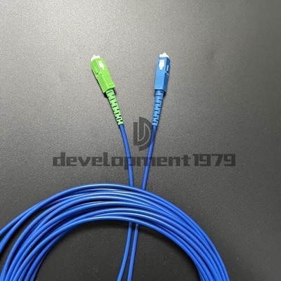 1X  Single-Mode Simplex Fiber Optic Patch Cord 3M Armored Cable SC/UPC-SC/APC 