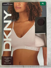DKNY Women's 2-Pack Seamless Bra, Brown / Pink, Size XL
