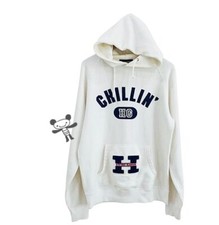 Hysteric Glamour " HG CHILLIN " Hoodie White Sweatshirt Size A
