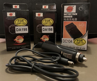 2 DSTE Digital Camcorder Batteries And Battery Pack Charger for CNP-110 (New)