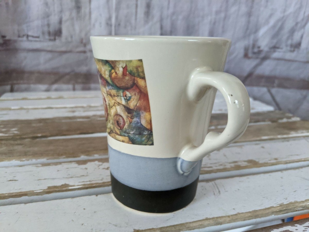 Gryphonware abstract mug cup tea coffee handle ceramic