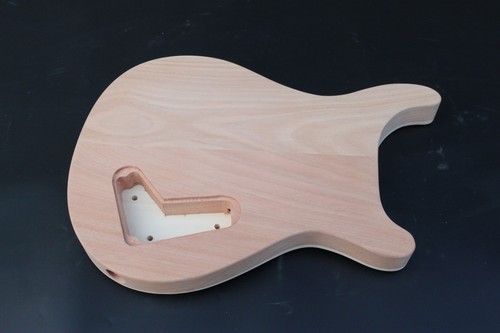 Left hand Guitar Body Mahogany+ Flame Maple Diy Guitar Project - Picture 2 of 9