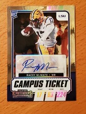 2021 Contenders Draft Campus Ticket #143 Racey McMath LSU Titans Auto #'d 59/99