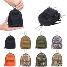 Portable Tactical Military EDC Pouch Key Case Purse Earphone Holder Waist Bag US