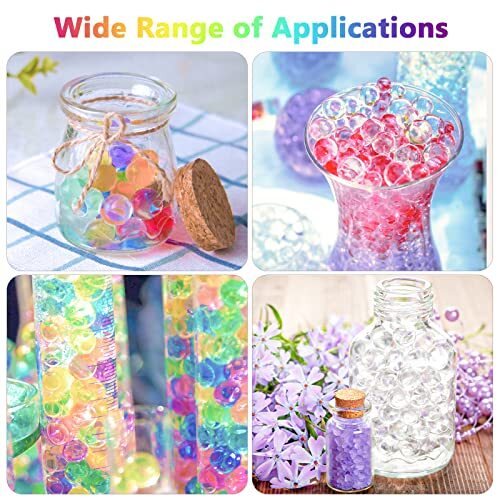 16000 Pieces Clear Water Gel Jelly Beads Vase Filler Beads Non Toxic