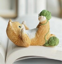 Cute Cat Animal Phone Holder Mobile Stand Tabletop Desktop Decor Statue