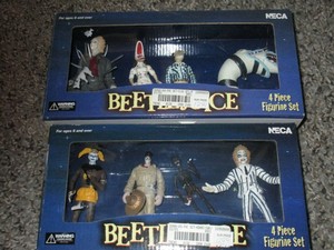 NECA BEETLEJUICE movie (2) 4 piece each Figurine sets used ...