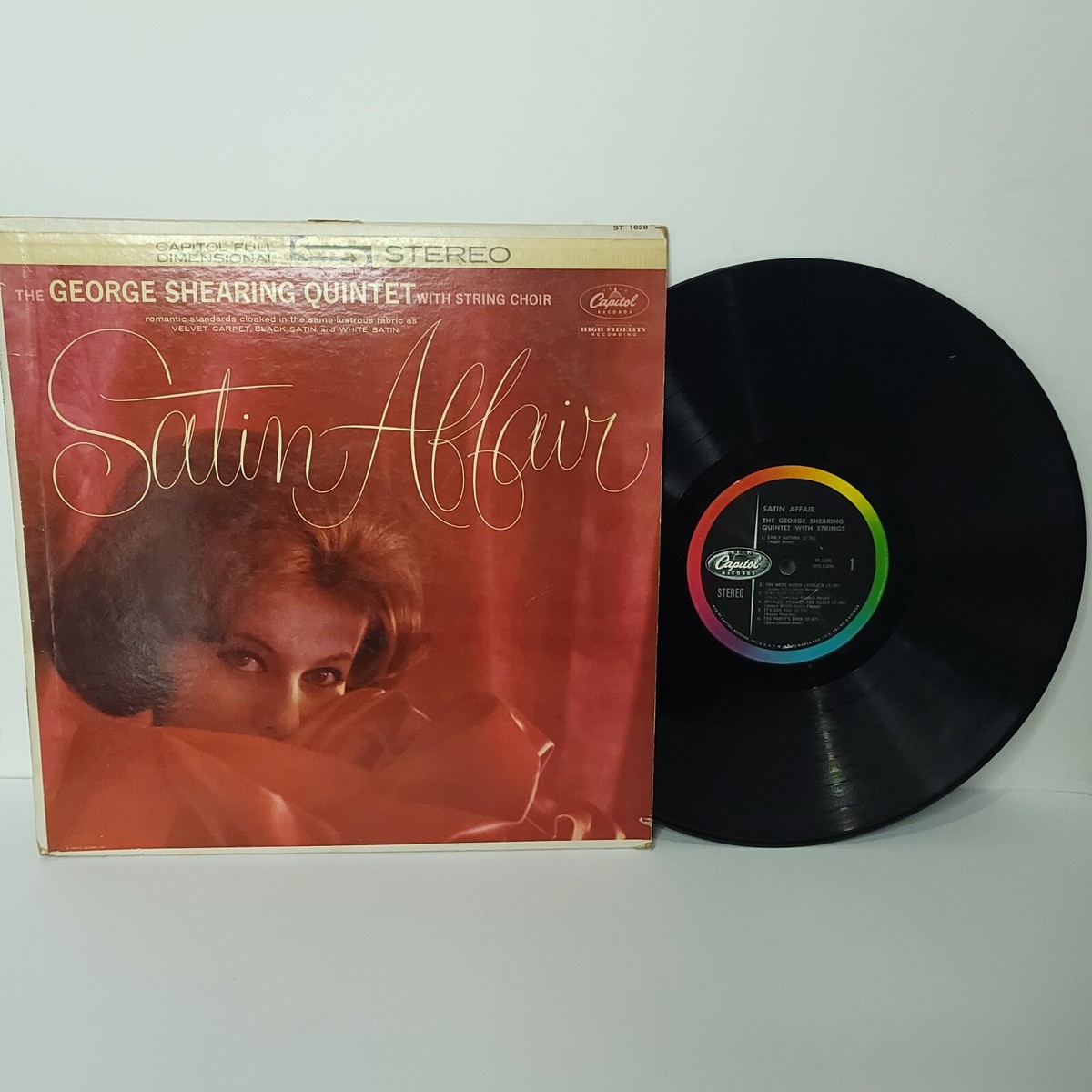 George Shearing Quintet Satin Affair LP Capitol FDS Stereo Rainbow 