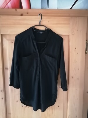 Bluse 3/4-Arm ''VeroModa'' schwarz V-Ausschnitt - für Damen Gr. S