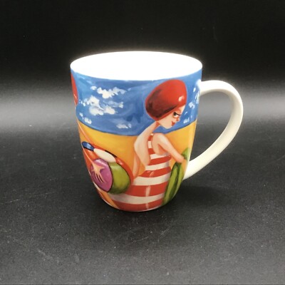 MAXWELL & WILLIAMS Collectible Mug Sue Janson ''Beach Babes'' Great Condition