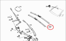 NEW MERCEDES-BENZ W176 A-CLASS FRONT WIPER BLADES A1768204400 OEM NO🇺🇸DUTIES