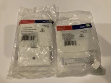 Leviton 41080-2WP) 2 port wall plate. SAN c22 & 41084-FWF SAN 252 Snap in QP