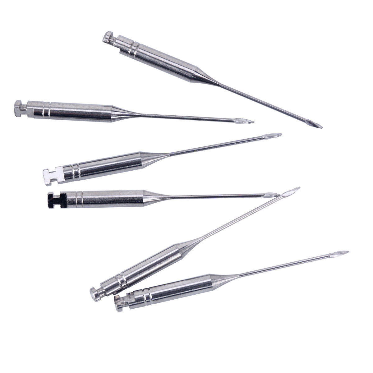 Juego De Fresas De Endodoncia Dental - Acero Inoxidable, 28mm, Del Número 1 Al 6
