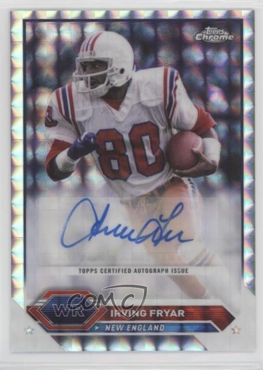 2023 Composite Topps Chrome Geometric Refractor Irving Fryar #TCA-IF Auto 1oa8