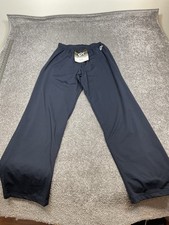 GK ELITE Sport Navy Pull on Pants Loose Leg Stretch Waist Adult Medium NWT