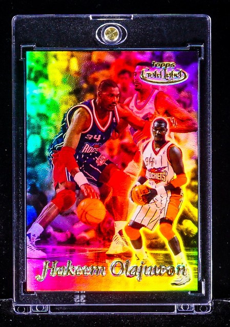 Hakeem Olajuwon Gold Label Refractor Card Rockets Mvp HOF