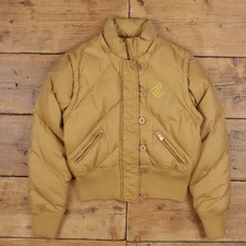 Rocawear Bomberjacke M Damen 00s Beige Puffer Y2k Streetwear Daunen