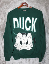Vintage Disney Designs Donald Duck Sweatshirt One Size Fits All Made in USA