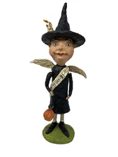 Debra Schoch Halloween Miss October 31st Witch Figurine Folk Art Bethany Lowe