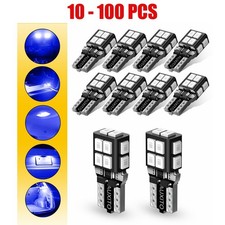10-100x T10 194 168 W5w 2825 Led License Plate Interior Map Light Bulb 2835 Blue