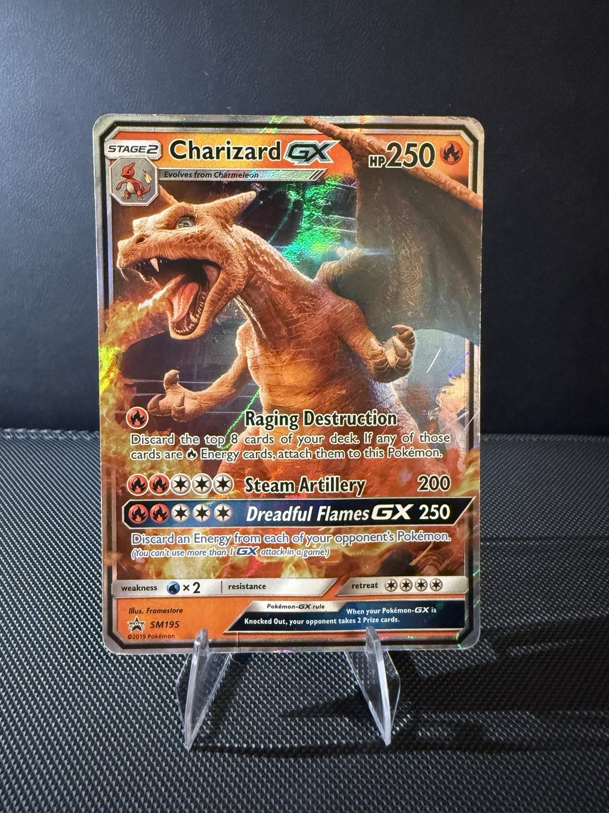 Pokemon Charizard GX SM195 Black Star Promo Holo HP