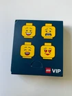 LEGO Minifigure Heads VIP Coasters 4 Pack.  NEW
